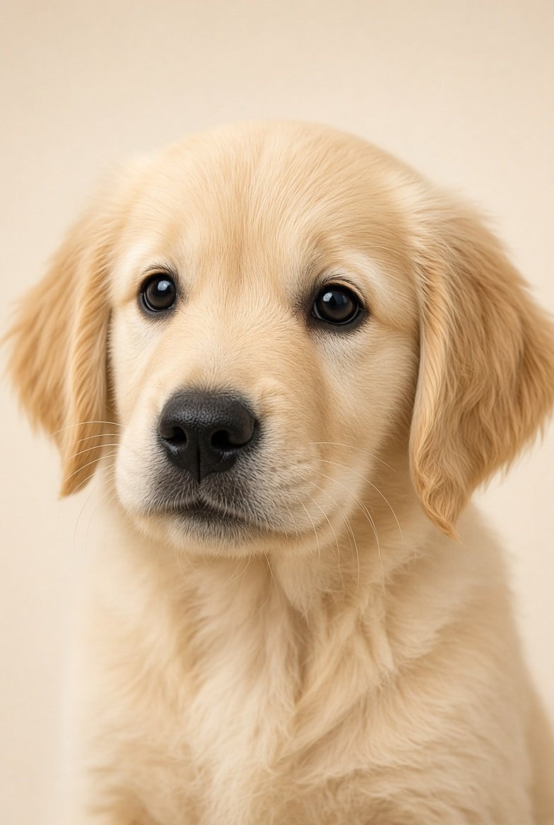 Golden Retriever puppy portrait
